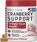 Suplemento de Arándano para Perros - 120 Snacks Blandos - Apoyo Urinario Natural