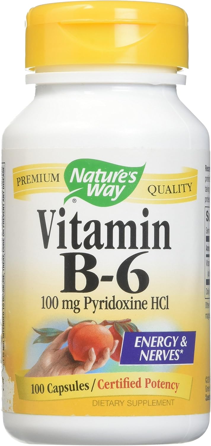 Natures Way B6 100 Mg, 100 Tabletas