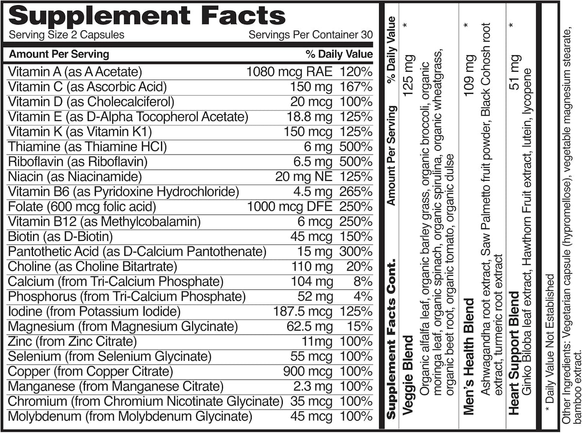 Snap Supplements Multivitamínico para – Vitamina C: Favorece el funcionamiento normal del sistema inmunitario y la – Image 8