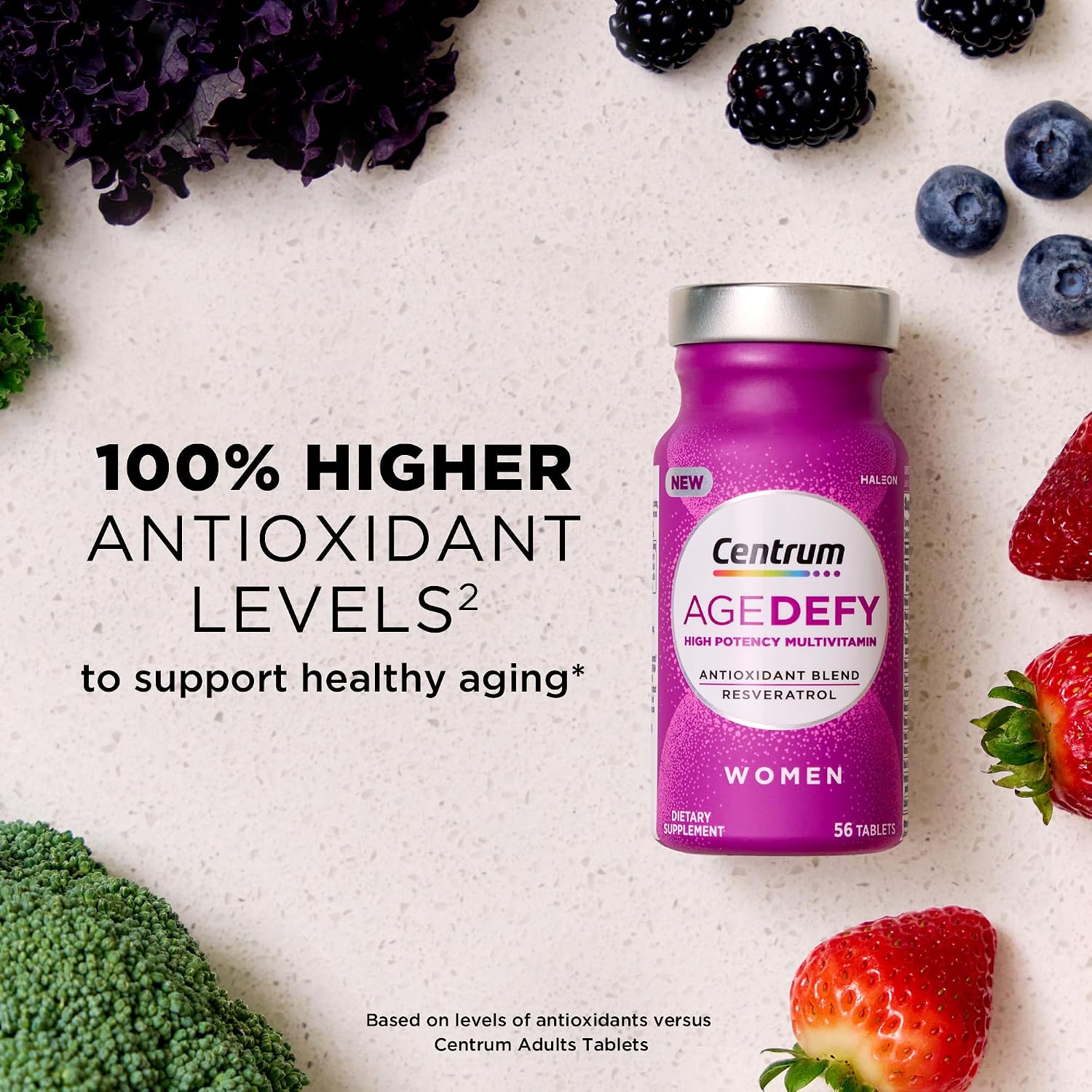 Centrum Age Defy Multivitamínico para Mujeres, 56 Comprimidos