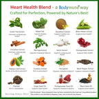 Bodymune Heart Health Blend – Suplemento Cardíaco Orgánico – 60 Cápsulas