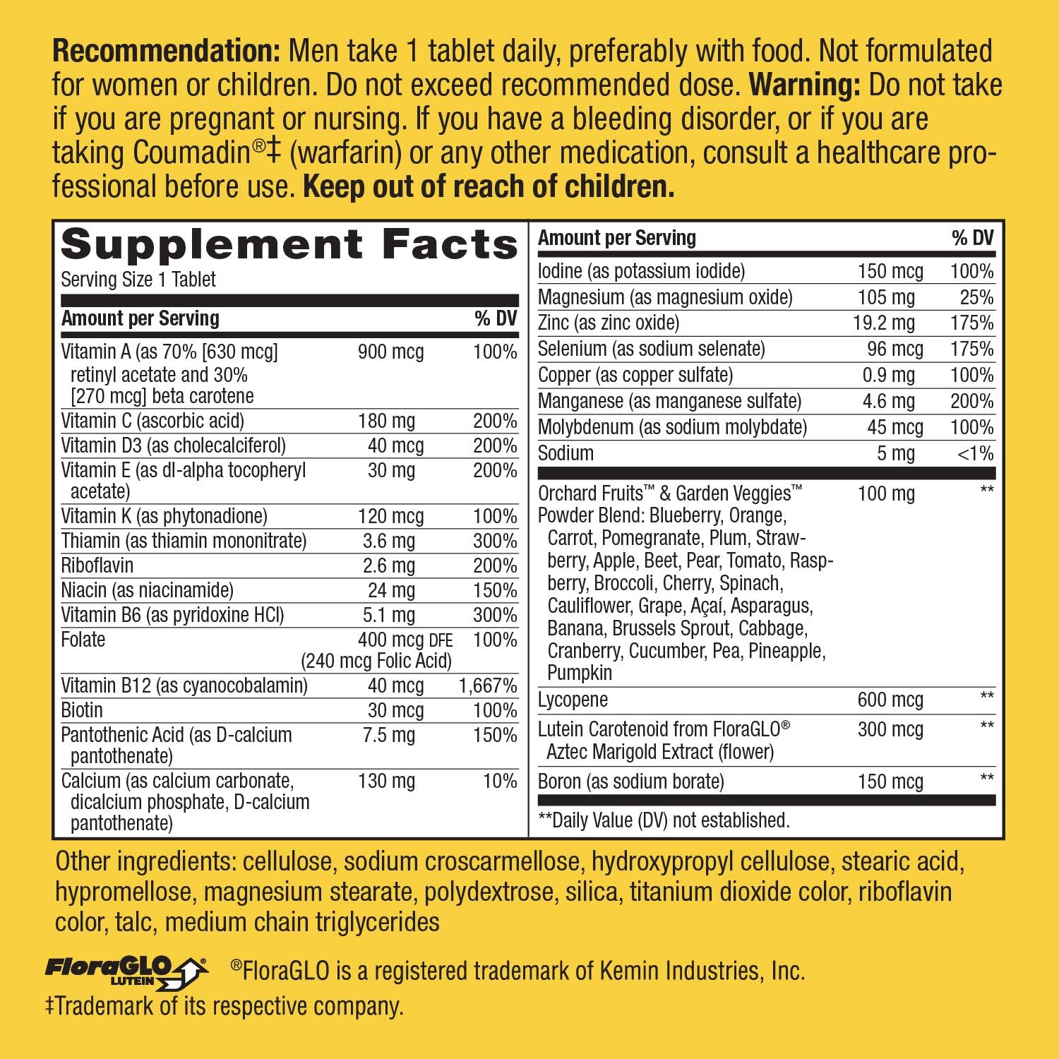 Nature’s Way Alive! Multivitamínico Completo para Hombres 50+ - Alta Potencia Vitaminas B, 50 Comprimidos