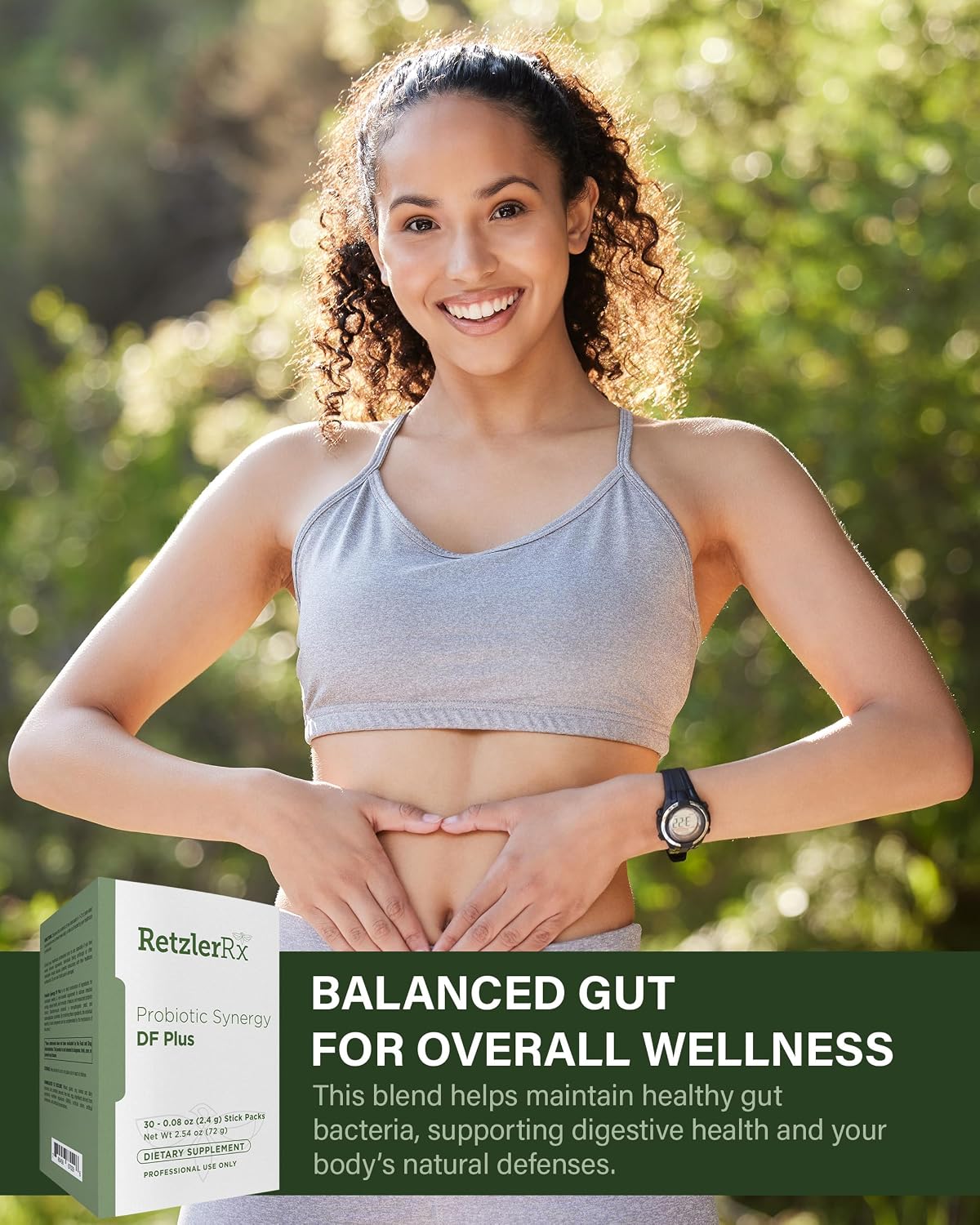 Probiotic Synergy DF Plus - 30 Billion CFU with Saccharomyces boulardii and Arabinogalactan - 30 Sachets - Comprehensive Support for Intestinal Ecology* - Professional Formula