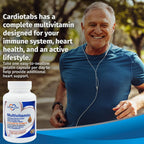 CardioTabs Multivitamínico - Complejo de Vitaminas y Minerales con CoQ10, Luteína y Licopeno, 60 Cápsulas
