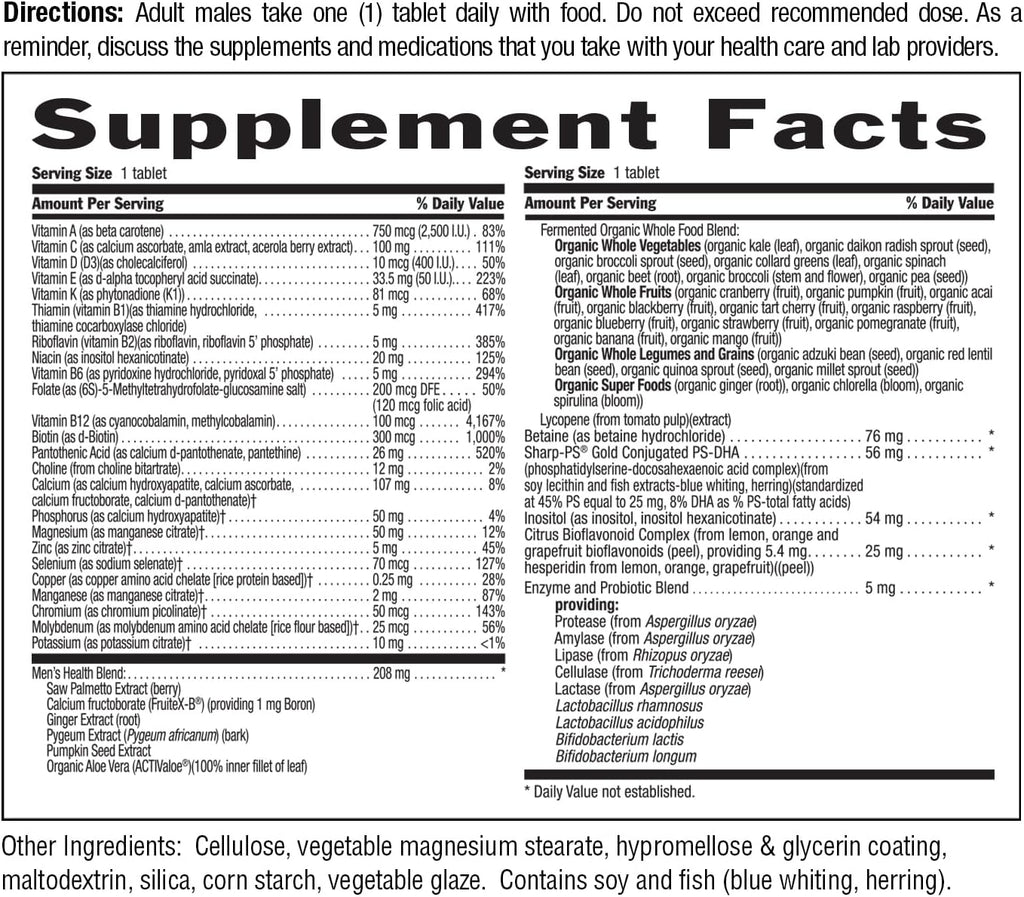 Country Life CORE Daily-1 Multivitamínico para Hombres 50+ - 60 Comprimidos