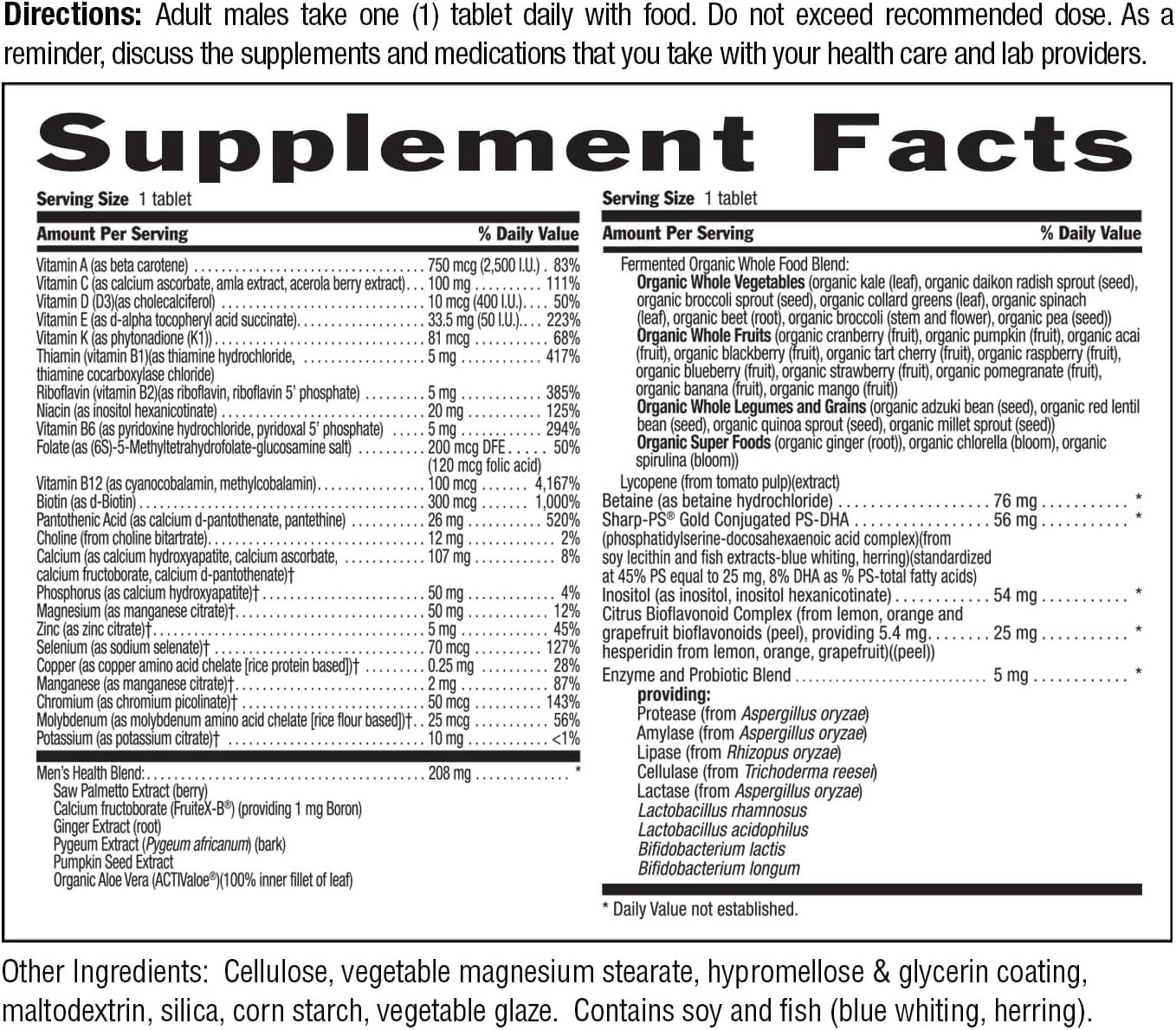 Country Life CORE Daily-1 Multivitamínico para Hombres 50+ - 60 Comprimidos