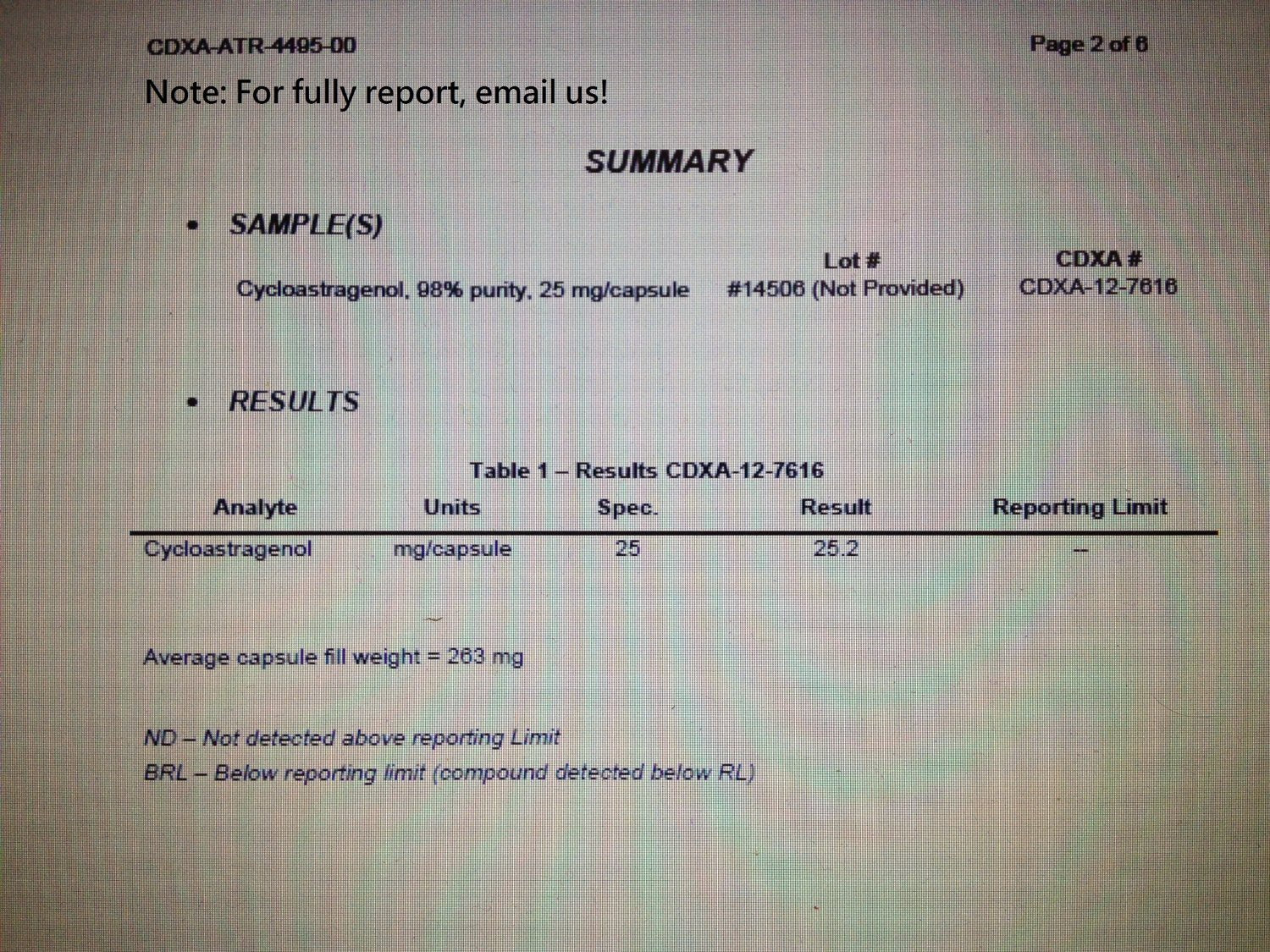 Crackaging Super-Absorption Cycloastragenol 98% 25mg 180 Cápsulas (6 Botellas)