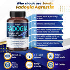 High Strength Fadogia Agrestis Cápsulas - Fórmula Concentrada con Maca Root - 90 Cápsulas
