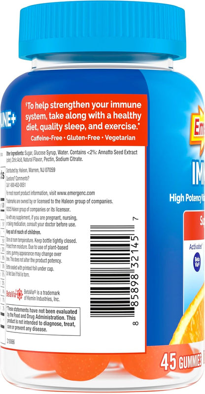 Emergen-C Immune+ Triple Action Gominolas - 45 unidades - Sabor Naranja – Image 9