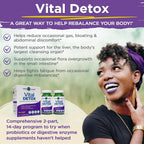 Vital Planet Vital Detox - Kit de 14 Días con Cardo Mariano y Quercetina - 56 Cápsulas