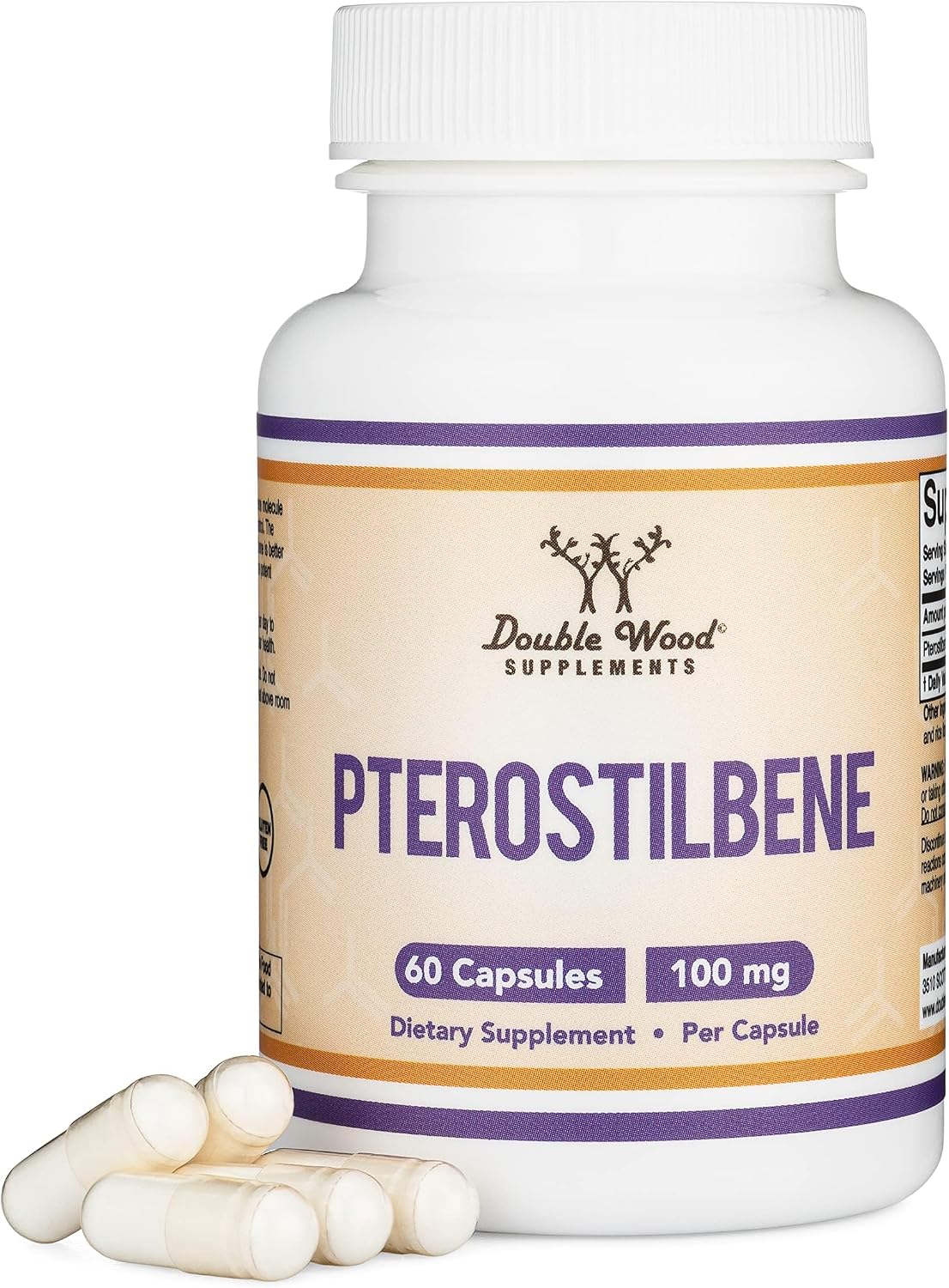 Pterostilbeno 100 mg, 60 Cápsulas - Complemento Alimenticio Antioxidante