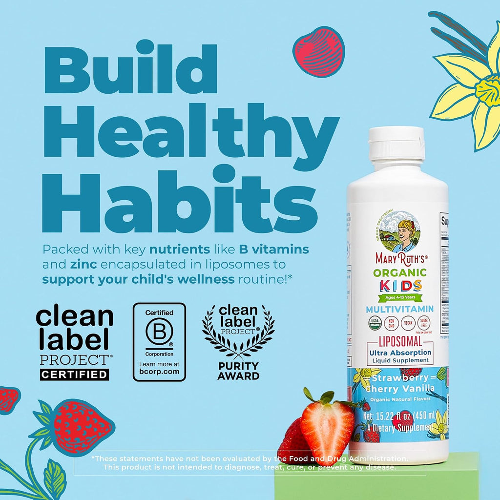 MaryRuth's Multivitamínico Orgánico para Niños con Liposomas, 450 ml