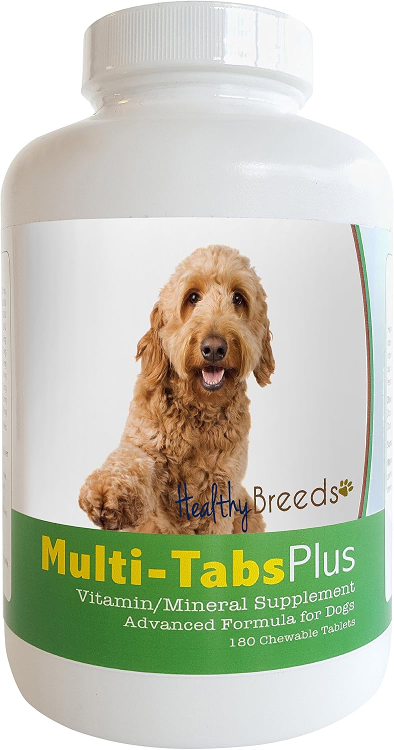 Healthy Breeds Goldendoodle Multi-Tabs Plus Comprimidos Masticables, 180 unidades