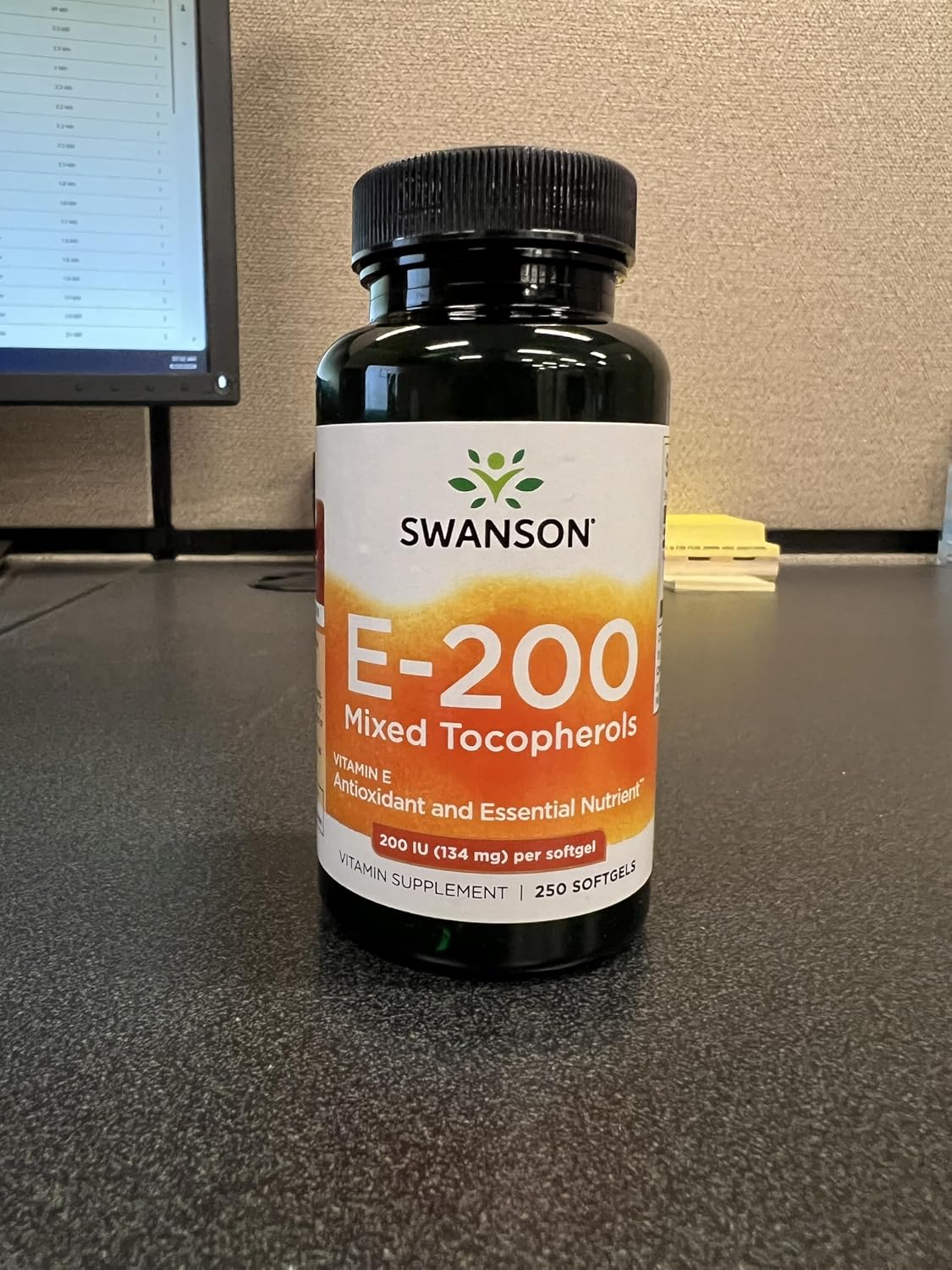 Swanson Vitamin E Mixed Tocopherols 200 Iu (134 Milligrams) 250 Sgels (2 Pack)