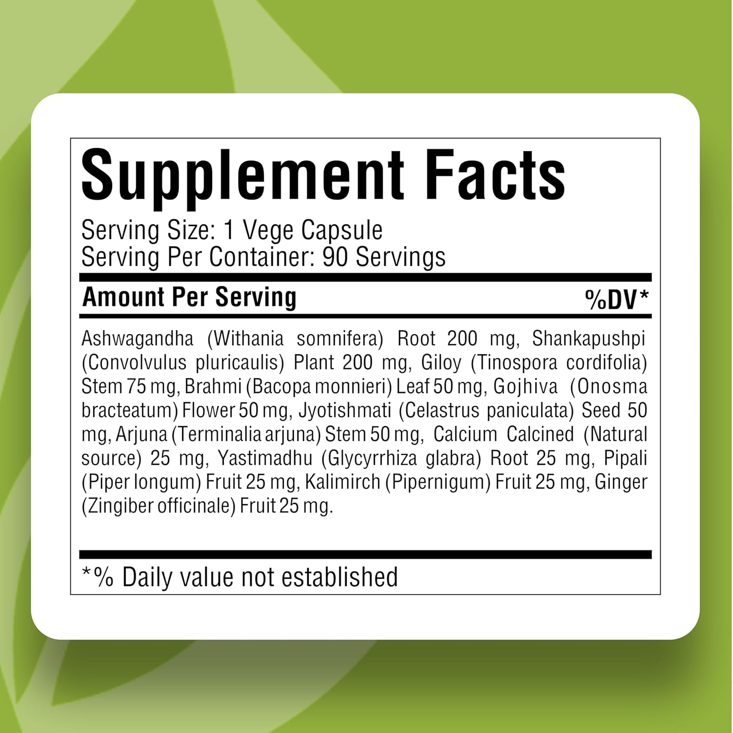Herbsforever Stress Ez Capsules - Mind and Stress Supplement (90 Capsules)