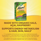 Nature's Way Alive! Multivitamínico Completo para Mujeres con Frutas y Verduras Orgánicas, 60 Comprimidos