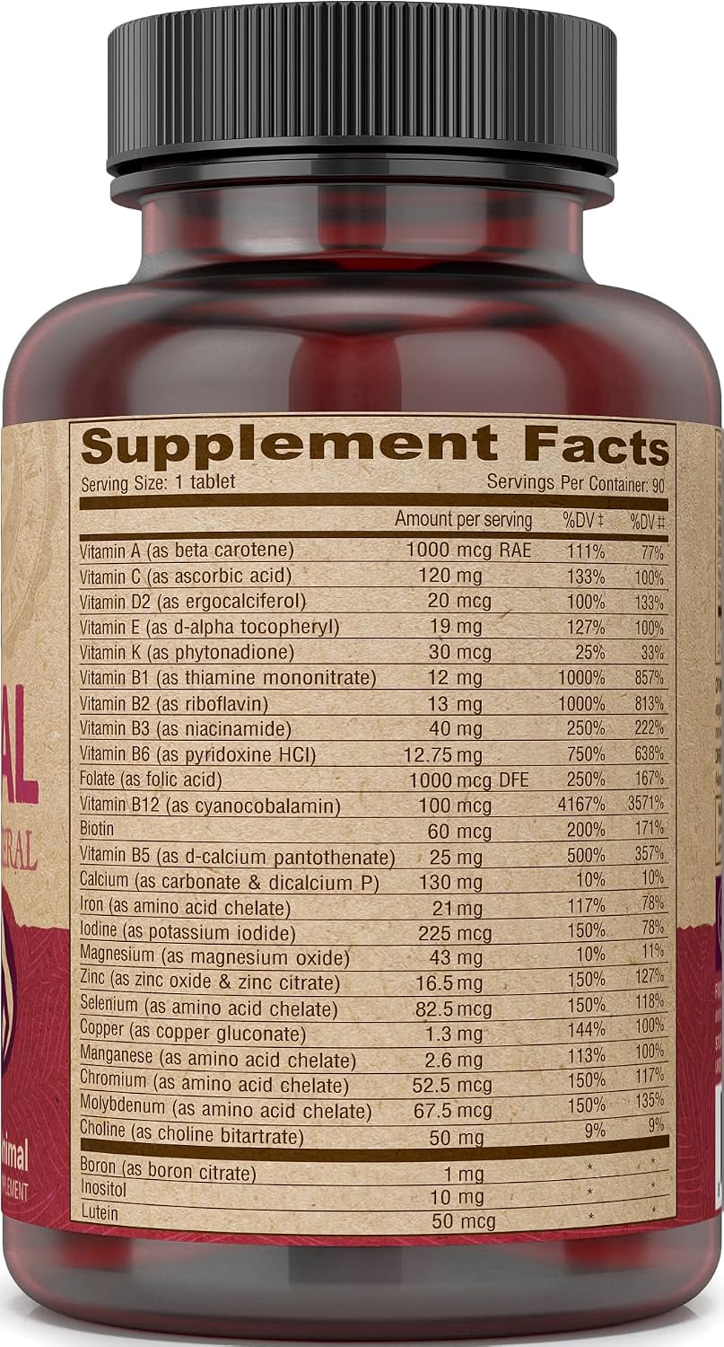 DEVA Vitaminas Prenatales Veganas - Multivitamínico y Mineral - 90 Comprimidos