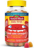 Nature Made Kids First Multivitamin con Omega-3, Gomitas Multivitamínicas para Niños, 70 Gomitas