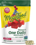 MegaFood Multivitamínico para Mujeres, 30 Comprimidos Masticables Sabor Bayas Mixtas