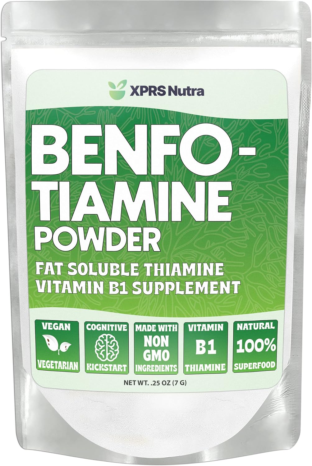 XPRS Nutra Benfotiamina (Tiamina Liposoluble) - Apoyo Cognitivo y Cardíaco - Vegano