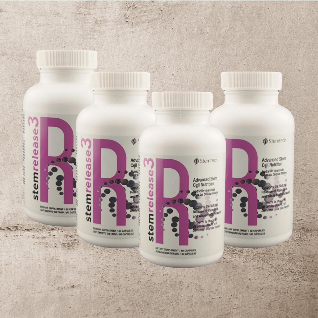 Stemrelease3™ Nutrición para Células Madre y Telómeros - 60 Cápsulas (4 Pack)