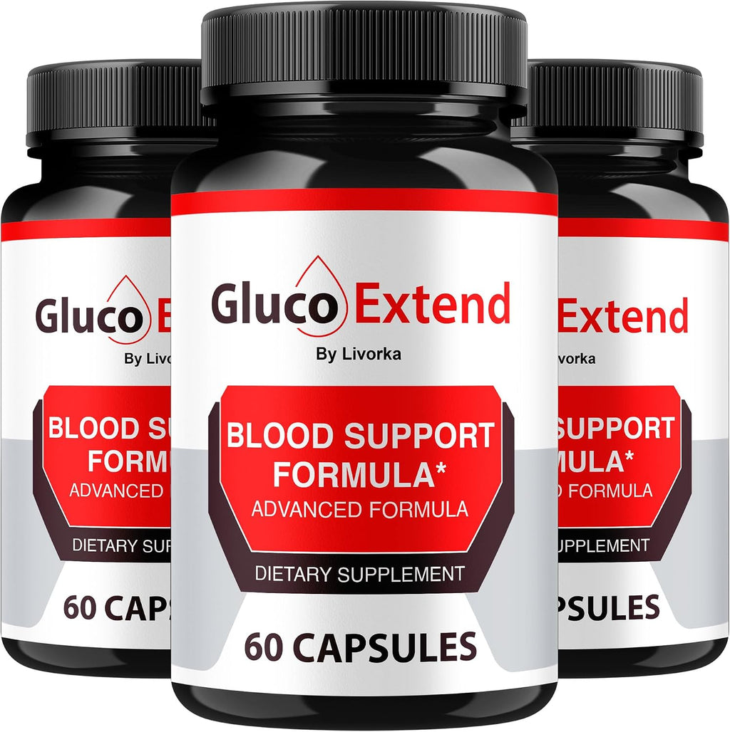 (3 Pack) Gluco Extend - Cápsulas para Apoyar Niveles Saludables, Ingredientes Naturales, Fórmula Avanzada, 180 Cápsulas para 3 Meses