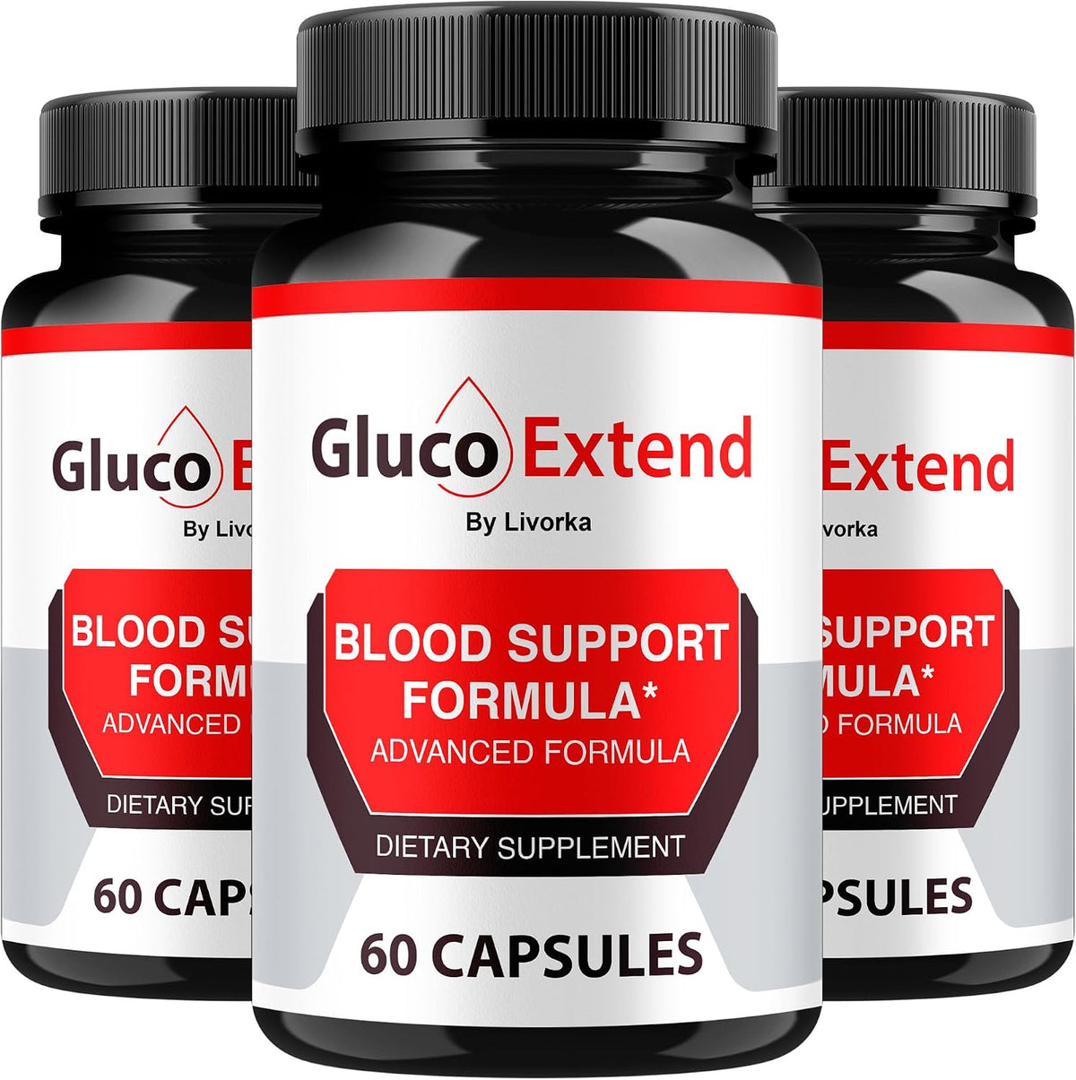 (3 Pack) Gluco Extend - Cápsulas para Apoyar Niveles Saludables, Ingredientes Naturales, Fórmula Avanzada, 180 Cápsulas para 3 Meses - görsel 1