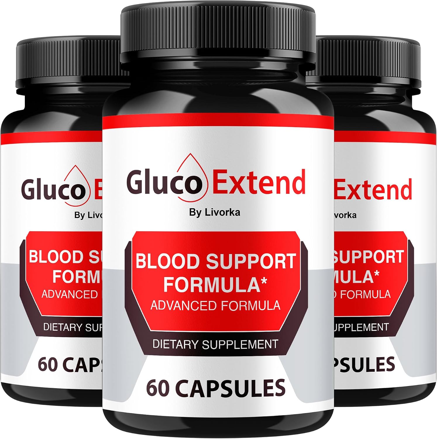 (3 Pack) Gluco Extend - Cápsulas para Apoyar Niveles Saludables, Ingredientes Naturales, Fórmula Avanzada, 180 Cápsulas para 3 Meses