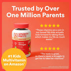 SmartyPants Kids Multivitamin Gummies con Omega 3 DHA/EPA, Vitaminas D3, C, B12, B6, A, K y Zinc, Sin Gluten, 60 Gomitas (30 Días)