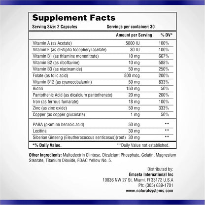Hair Skin and Nails - Suplemento de Biotina – La biotina contribuye al funcionamiento normal del sistema nervioso. – Image 2