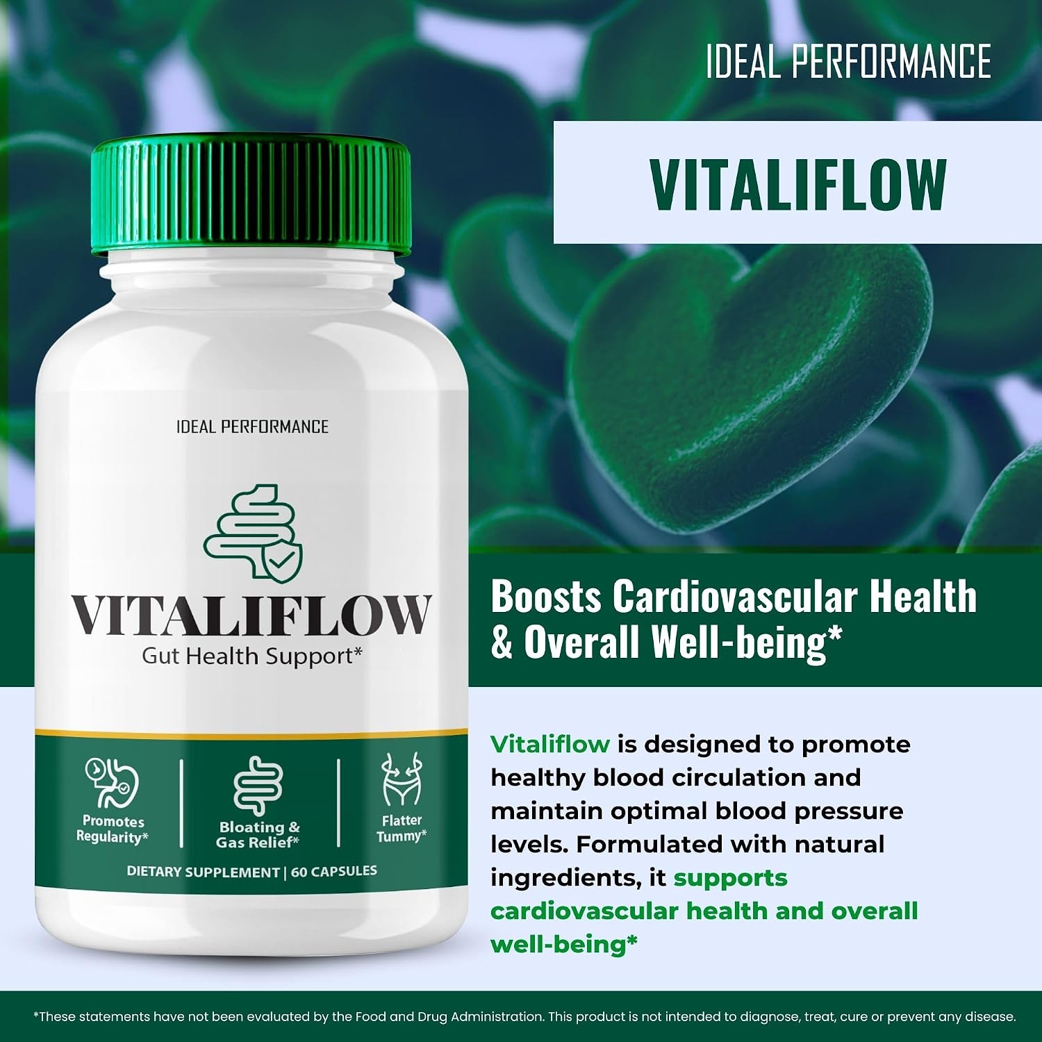 Vitaliflow Capsules – Complemento Probiótico para la Salud Intestinal (3 Envases)