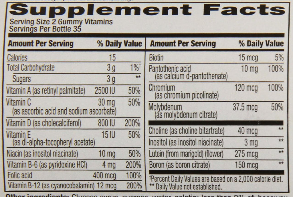 Vitafusion MultiVites Gomitas Multivitamínicas, 70 unidades