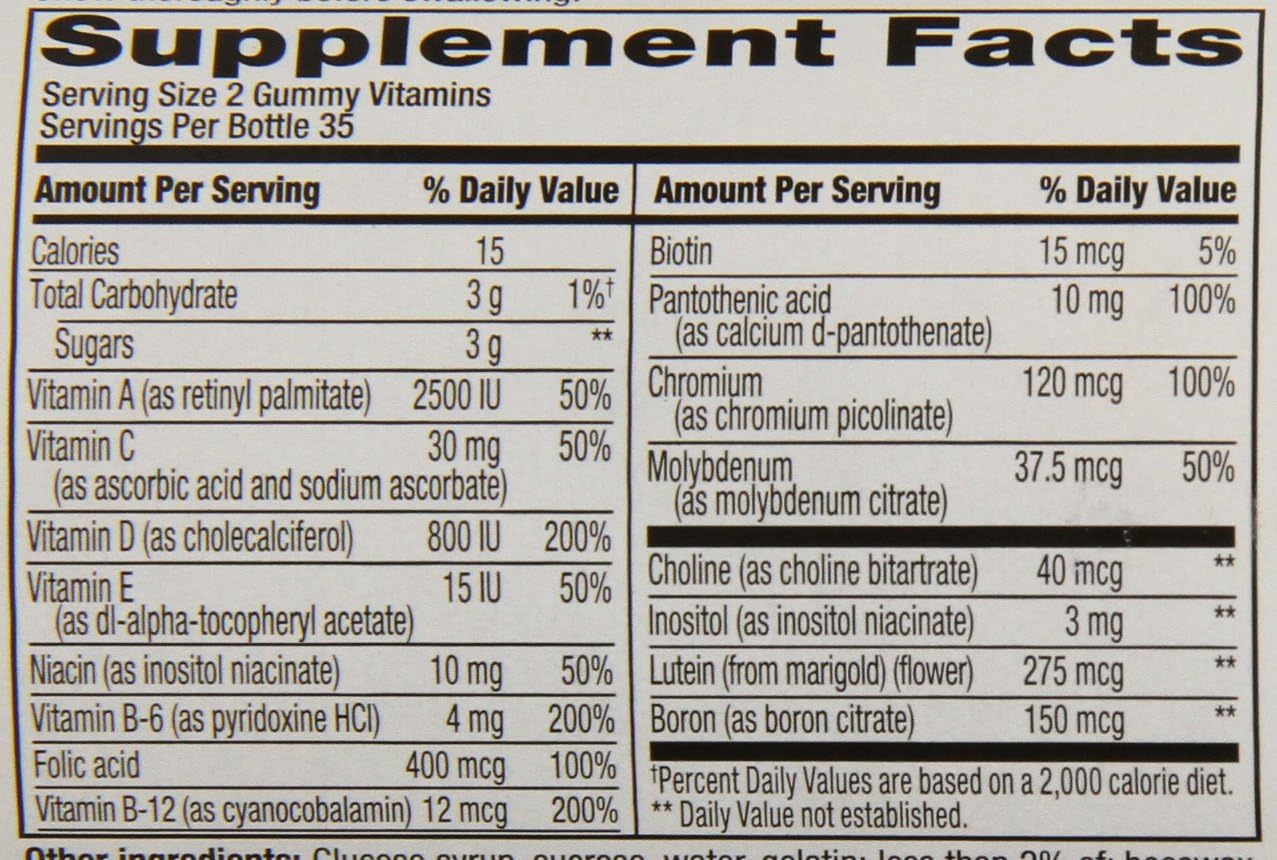 Vitafusion MultiVites Gomitas Multivitamínicas, 70 unidades