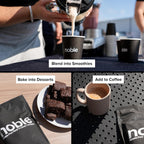 Noble All-in-One Proteína de Chocolate, 21g Proteína de Ternera Alimentada con Pasto y Colágeno, Mezcla de Órganos y Calostro, Sin Suero, Sin Aceites, Sin Carbohidratos, 30 Porciones (794g)