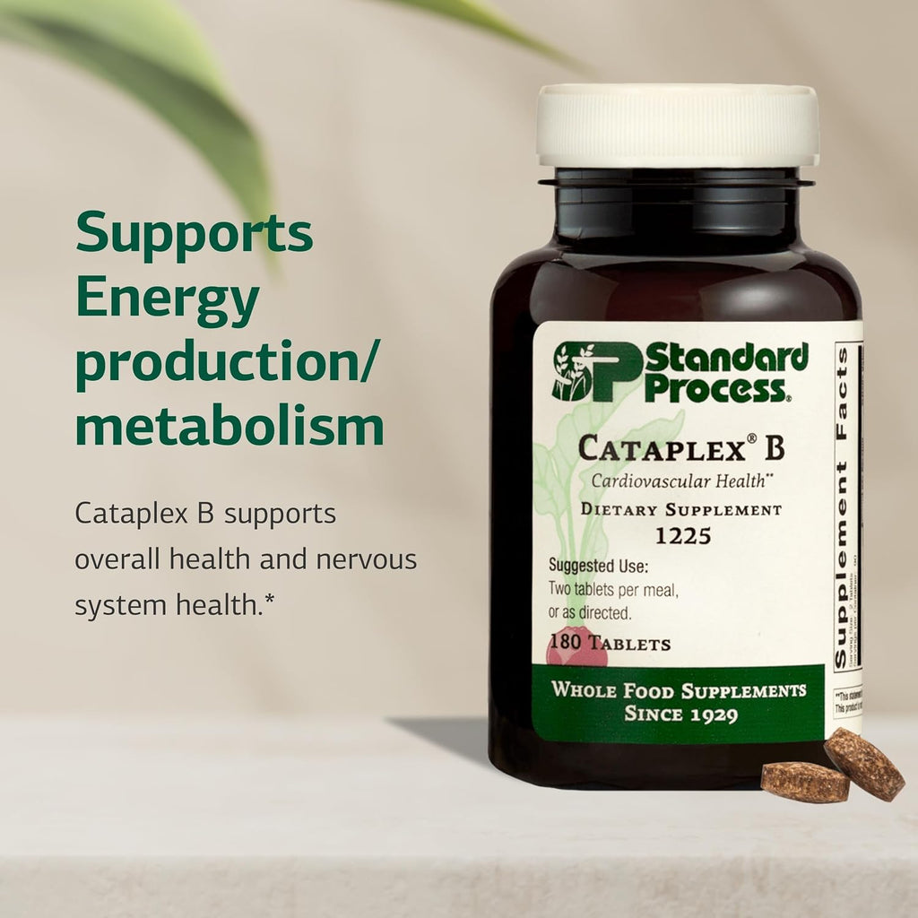 Standard Process Cataplex B - Complejo B para el Sistema Nervioso y Salud Cardíaca - 180 Comprimidos (90 Dosis)
