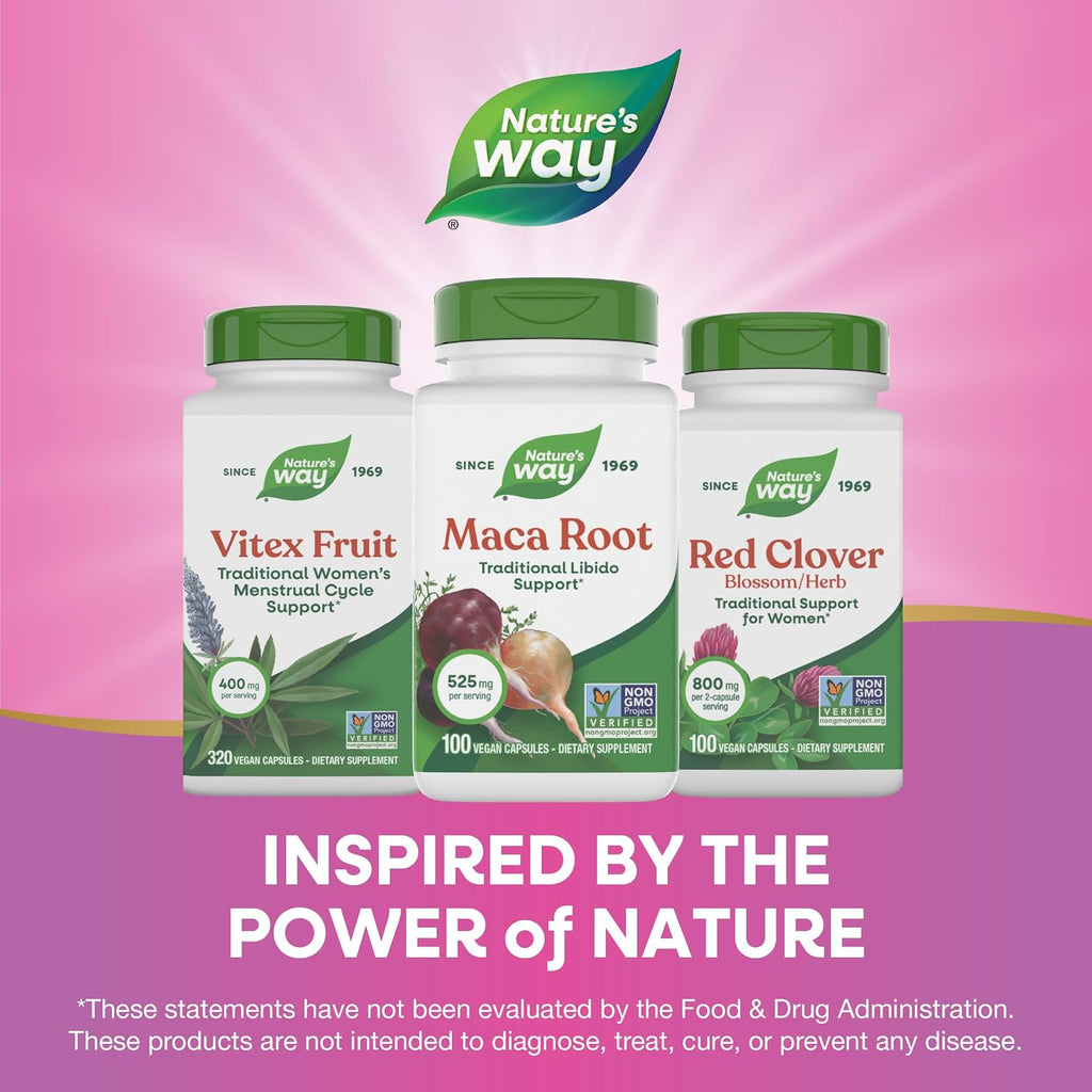 Nature's Way Maca Root - Apoyo Tradicional para la Libido*, 525 mg por Dosis, 100 Cápsulas Veganas (El Envase Puede Variar)