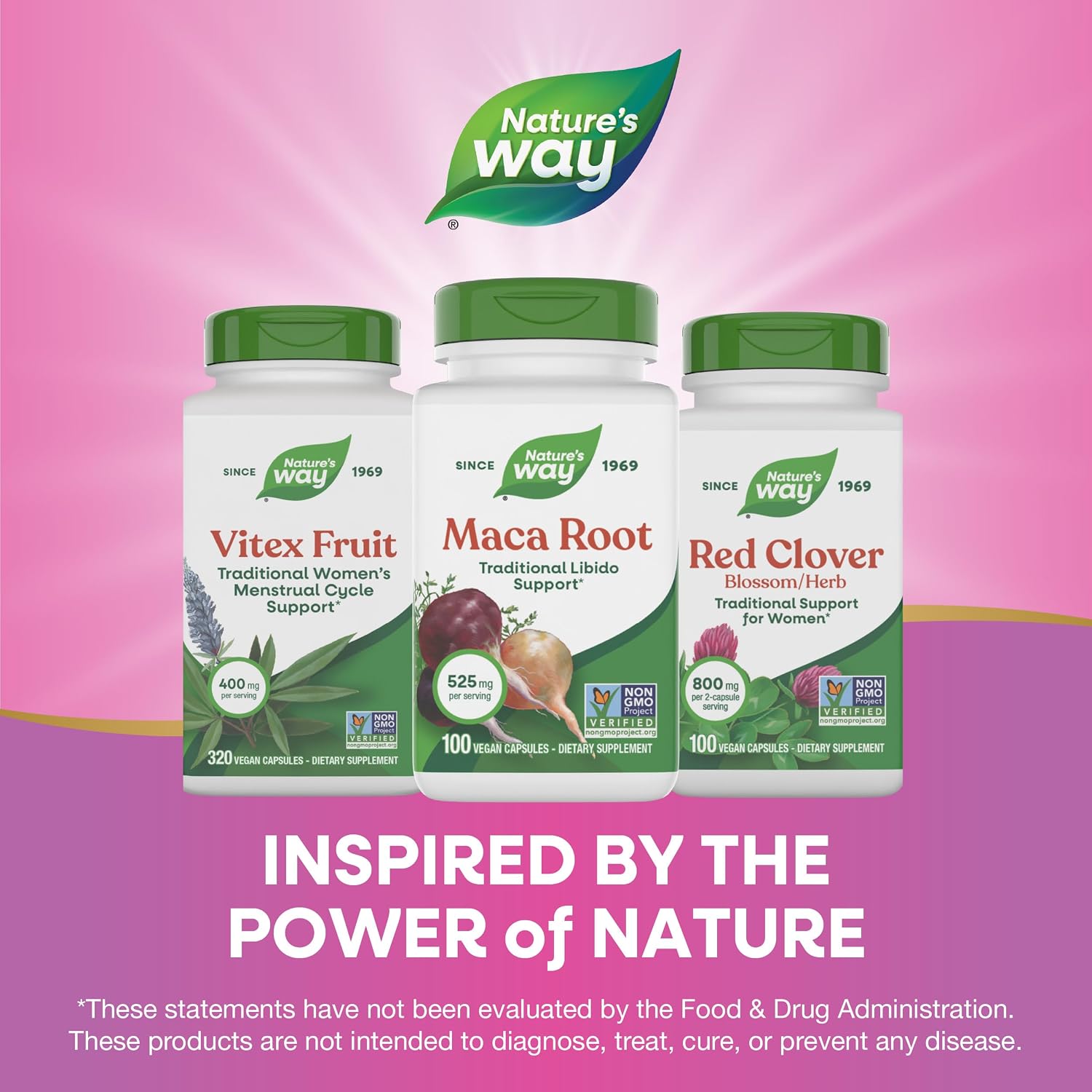 Nature's Way Maca Root - Apoyo Tradicional para la Libido*, 525 mg por Dosis, 100 Cápsulas Veganas (El Envase Puede Variar)