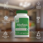 Health Thru Nutrition Riboflavina 100mg - Vitamina B2 100 Cápsulas Vegetales