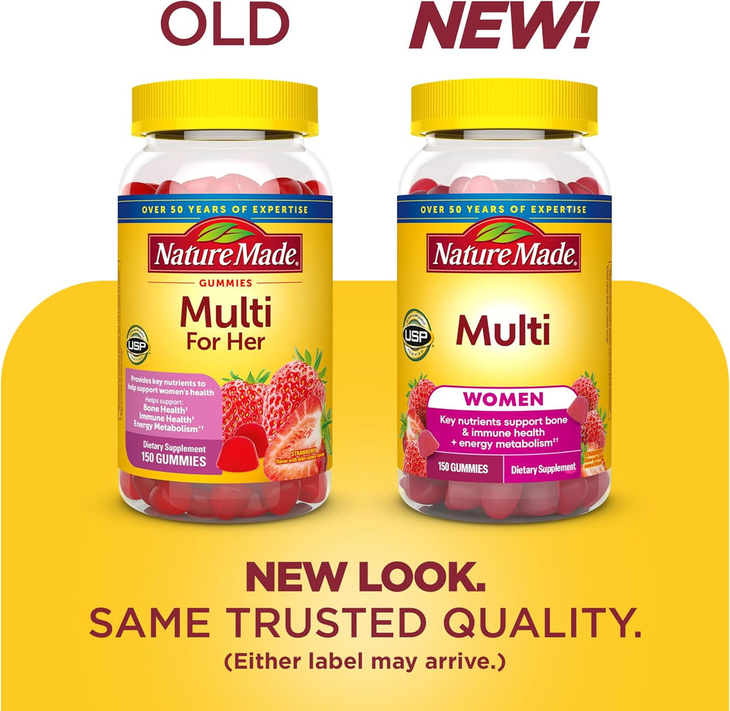 Nature Made Multivitamínico para Mujeres en Gominolas, 150 Gominolas (75 Días)