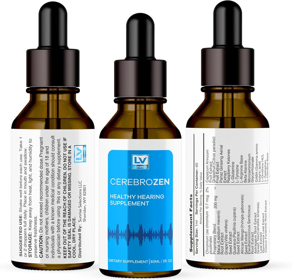 Cerebrozen Ear Drops – Gotas Líquidas para el Oído (59 ml)