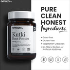 AMALTH Kutki Capsules 1000 mg | Extracto de Raíz de Kutki | Picrorhiza Kurroa | 120 Cápsulas Veganas
