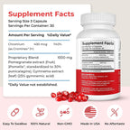Advanced Glucose Discovery - Complemento para Metabolismo Glucémico con Gymnema Sylvestre, Granada y Crominex 3+ | 90 Cápsulas Veganas