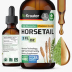 BIO KRAUTER® Cola de Caballo Extracto Líquido para Cabello, Piel y Uñas - 660 mg por dosis - 60 ml - Vegano, Sin Alcohol y Sin Azúcar