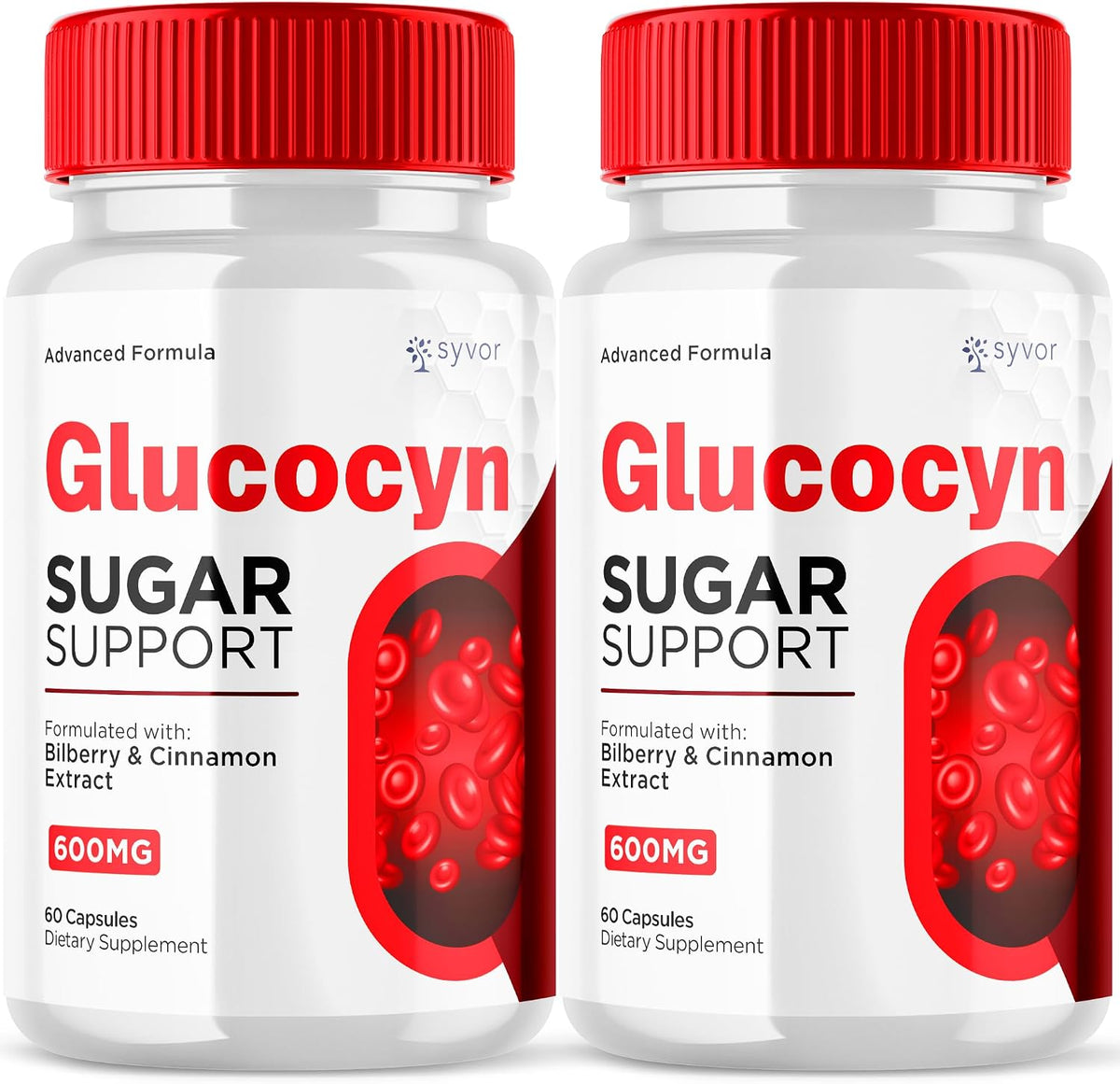 (2 Pack) Glucocyn Cápsulas, Suplemento de Glucógeno con Ingredientes Naturales - 120 Cápsulas - görsel 1