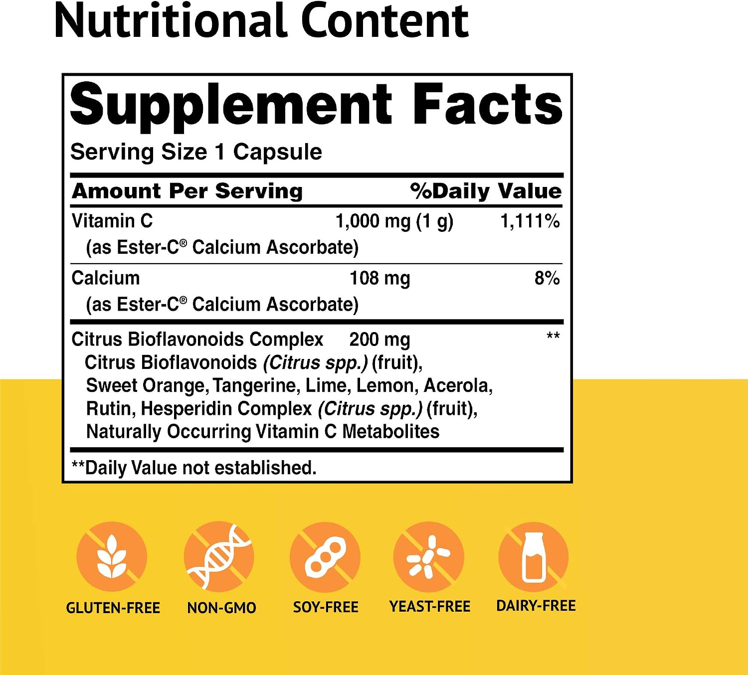 Ester-C American Health con Bioflavonoides Cítricos - 1000 mg, 90 Cápsulas
