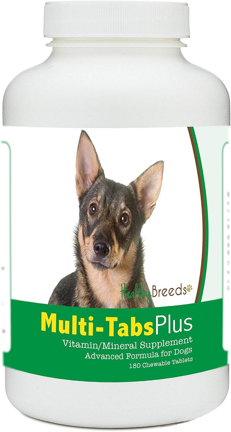Healthy Breeds Swedish Vallhund Multi-Tabs Plus Comprimidos Masticables, 180 unidades