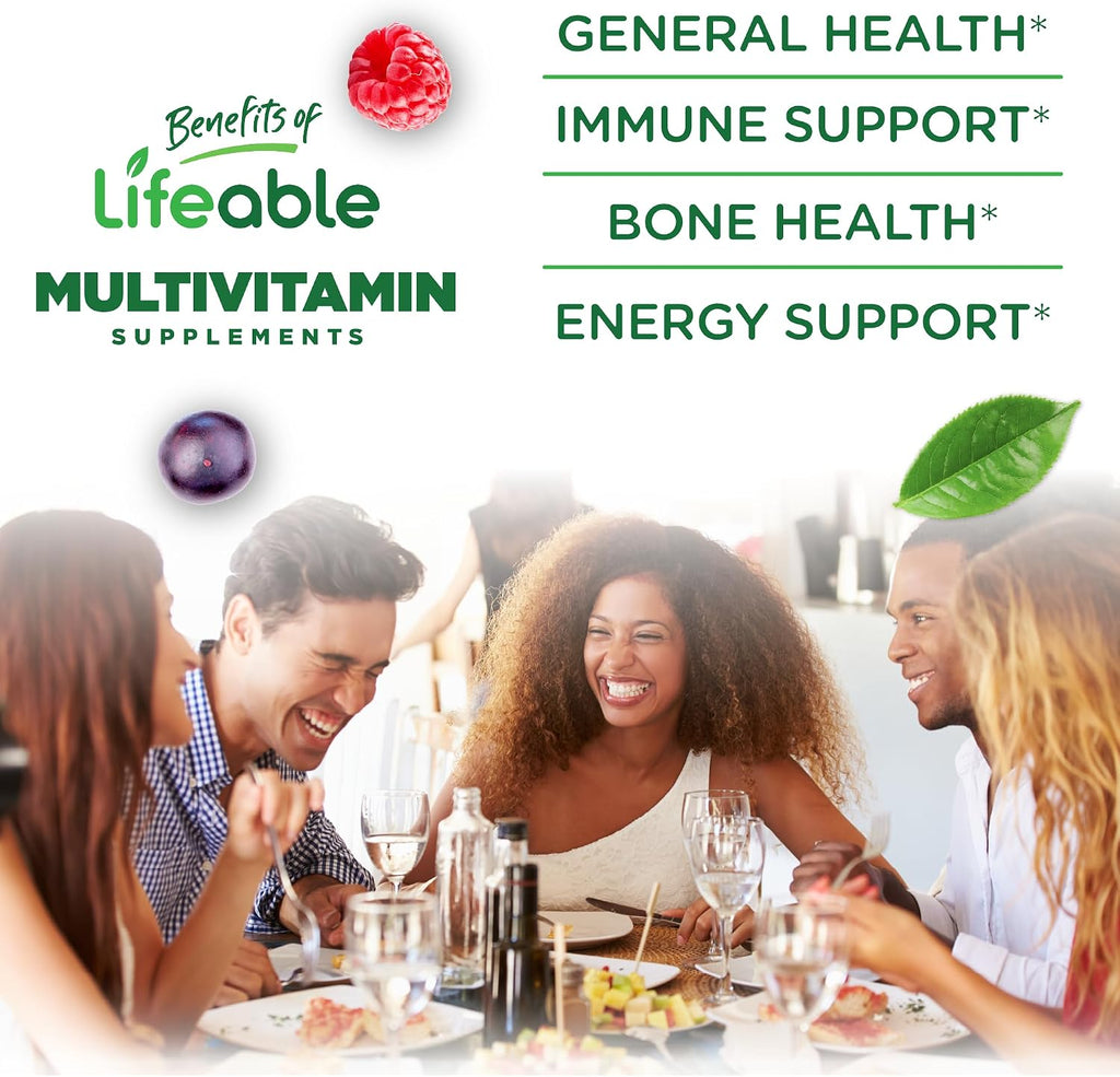 Lifeable Multivitamínico para Mujeres Sin Azúcar con Hierro - 90 Gominolas