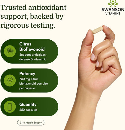 Swanson Complejo de Bioflavonoides Cítricos Full Spectrum, 250 Cápsulas – Image 3