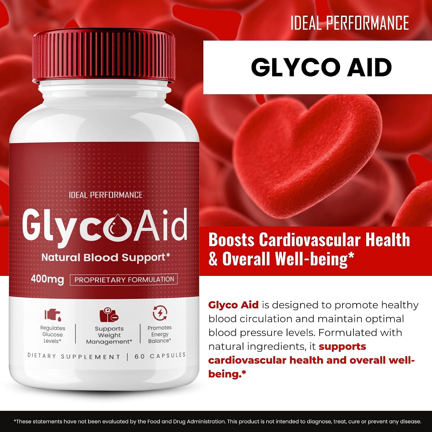 Glyco Aid Pills Advanced Blood Support Formula - 2 Pack