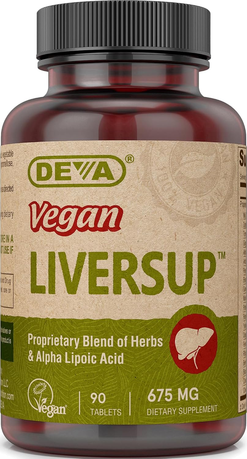DEVA Nutrition Comprimidos Veganos de Apoyo Hepático, 90 Unidades – Image 1